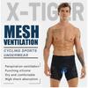 X-TIGER Men's Cycling Underwear Shorts 5D Padded Gel MTB Biking Shorts Anti-Slip Leg Grips Breathable Mesh Cycling Underwear