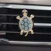 Автомобильный ароматизатор-клипса на дефлектор, милый дизайн в виде мультяшной черепашки, освежитель воздуха для салона автомобиля, уникальное ароматическое украшение для автомобиля