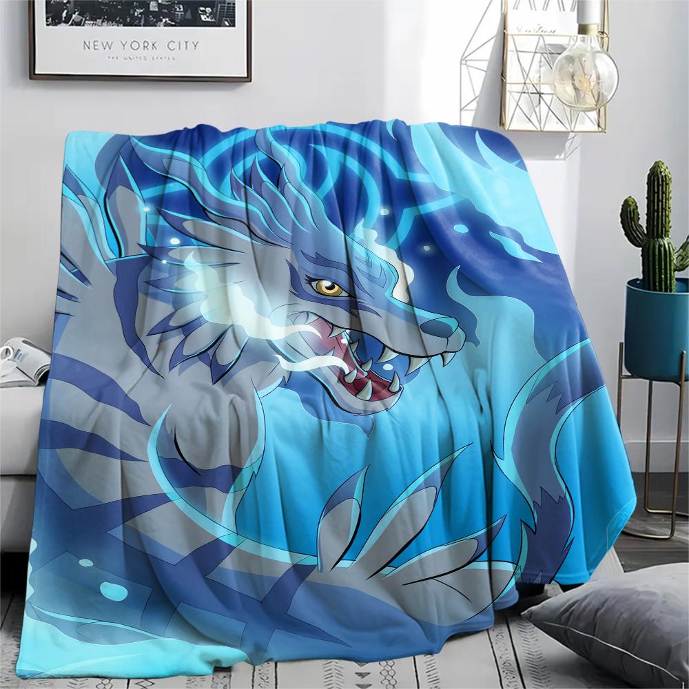 Matt&Gabumon Blanket, Digimon Fan Soft Throw, Great Gift.chl