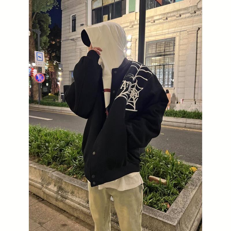 Бейсбольная форма для мужчин и женщин, весна и осень, новые свободные куртки для пар от National Fashion Spider