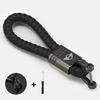 Car Styling Keychain Leather Woven Rope Metal Key Ring For BMW Mini Works Cooper F54 F55 F56 F57 F60 R50 R52 R53 R55 R56 R57 R58 akvnt44