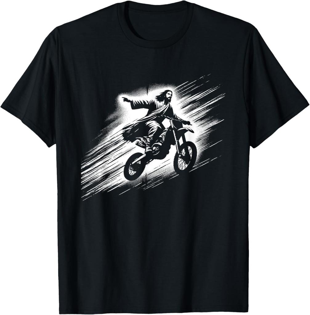 All I Want Is Jesus My Mountain Bike Christian Funny Biker TShirt Unisex Summer Streetwear Tops Vintage T Shirt Camisas
