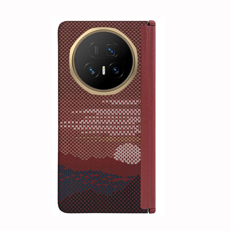 Honor Magic V5 Kevlar Carbon Fiber Magnetic Case With Metal Frame Heat Dissipation Protection Cover