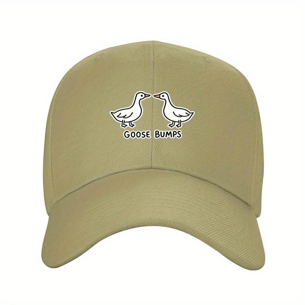 Funny Geese Goose Bumps Meme Baseball Cap Unisex Adjustable Polyester Outdoor Casual Hat
