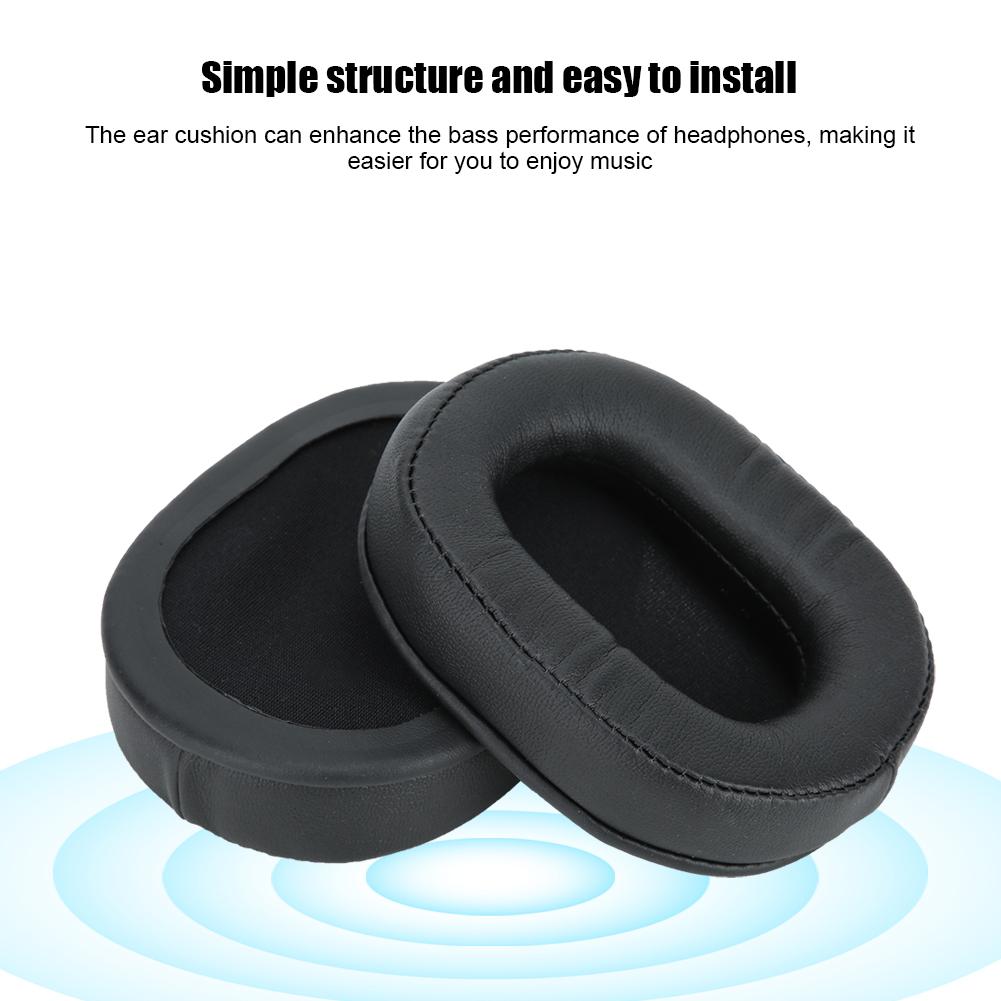 Комплект из 2 черных сменных амбушюр для наушников, подходит для ATH MSR7 M20 M30 M50X M20 M40 M40X SX1