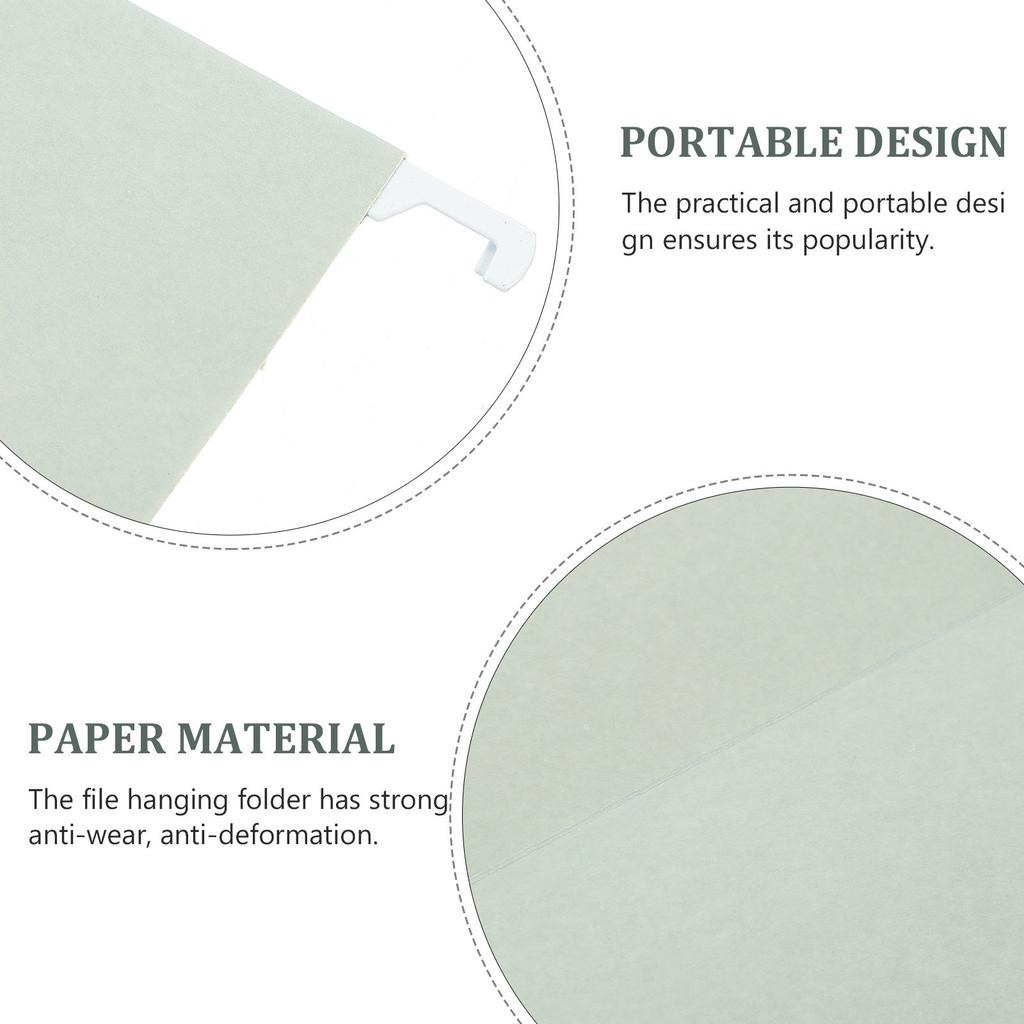 5Pcs Hanging File Folder Organizer Office Home Portable Document Holder Paper Iron Receipt Bills Storage File Folders