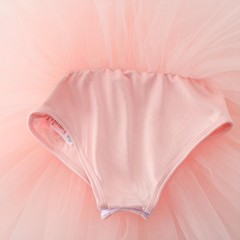 Cross Strap Baby Girl Ballet Skirt Short Sleeve Party Dance Dress Ballet TuTu Dress Photo Shoot
