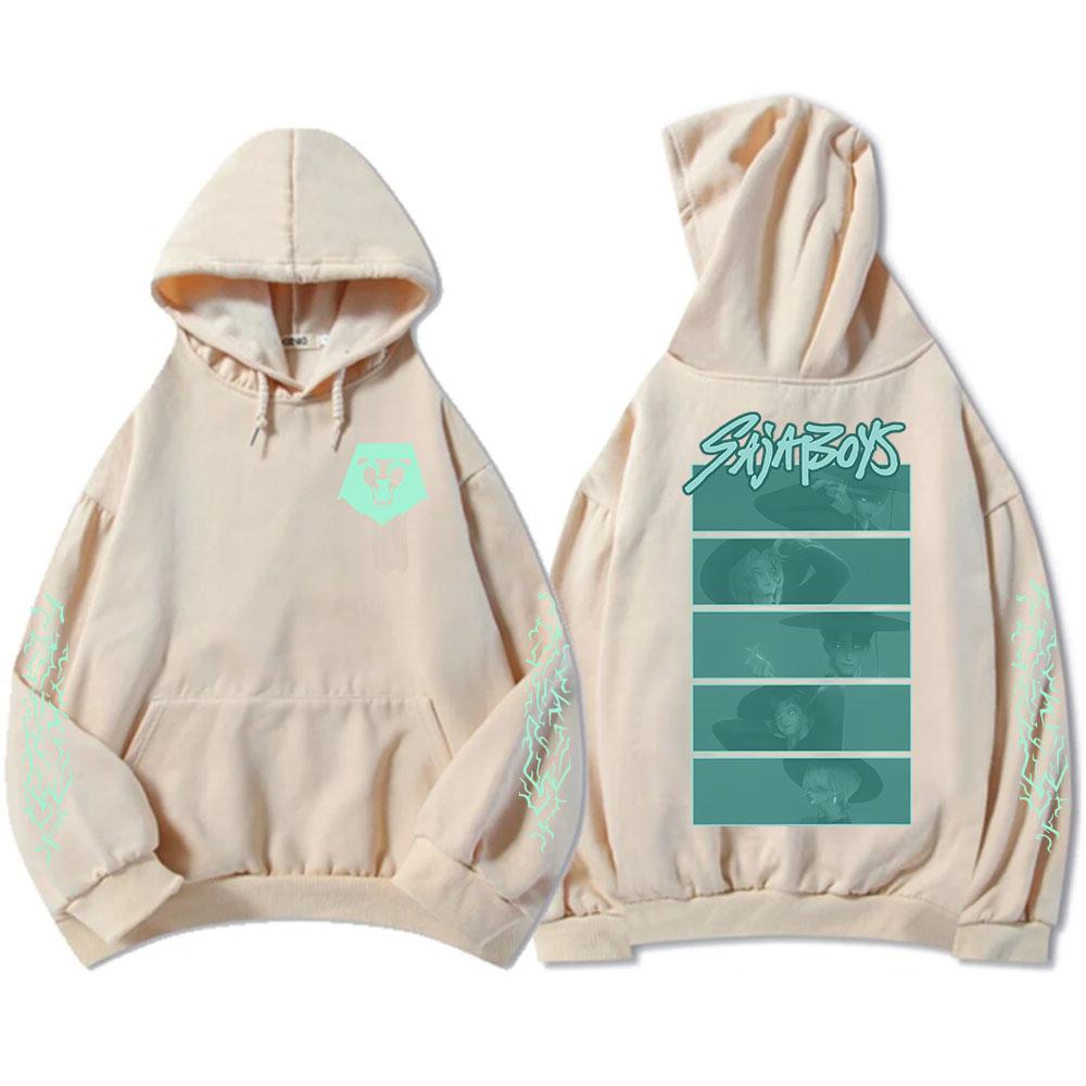Saja Boys Glow In The Dark Adult Hoodie KPop Demon Hunters Graphic Printing Sweatshirts Long Sleeve Hooded Pullovers Men