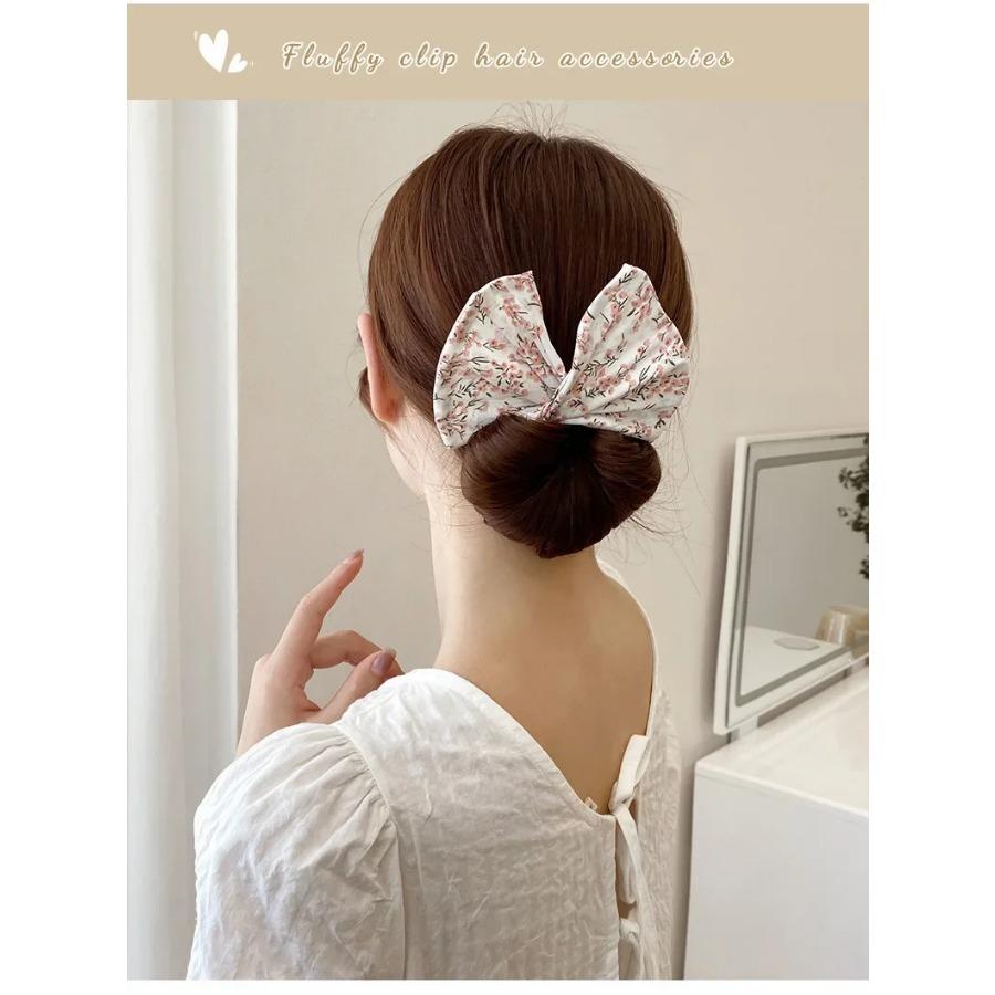 Women's Bow-shaped Hairpin Device Sweet and Lovely Hairpin Fast Hair Bun Hair Styling Tools Braid Hair Accessories