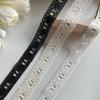 5Yards(4.5M)/lot 2.3cm Wide Can Pass Ribbon Rose Flower Rayon Embroidered Mesh Lace Trim Diy Handmade Decoration Accessories