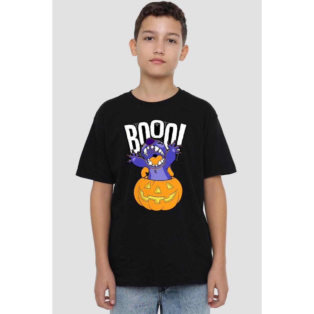 Lilo & Stitch Childrens/Kids Laughing Pumpkin T-Shirt