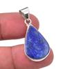 Natural Lapis Lazuli Gemstone Handmade 925 Sterling Silver Pendant 1.25" k8B33