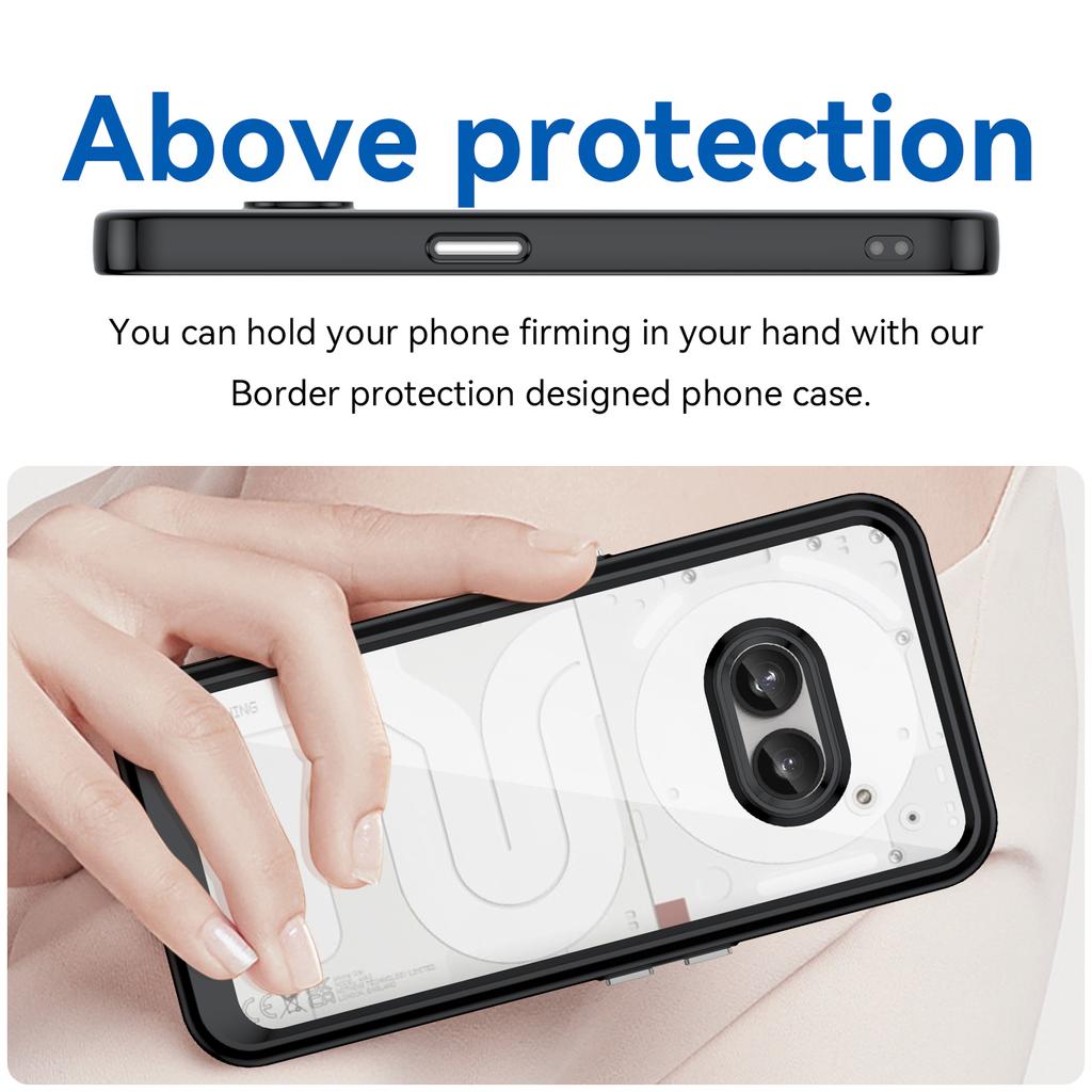 Прозрачный противоударный чехол TPU для Nothing Phone 2a Nothing 2 1 защитная рамка полная защита цветной прозрачный чехол