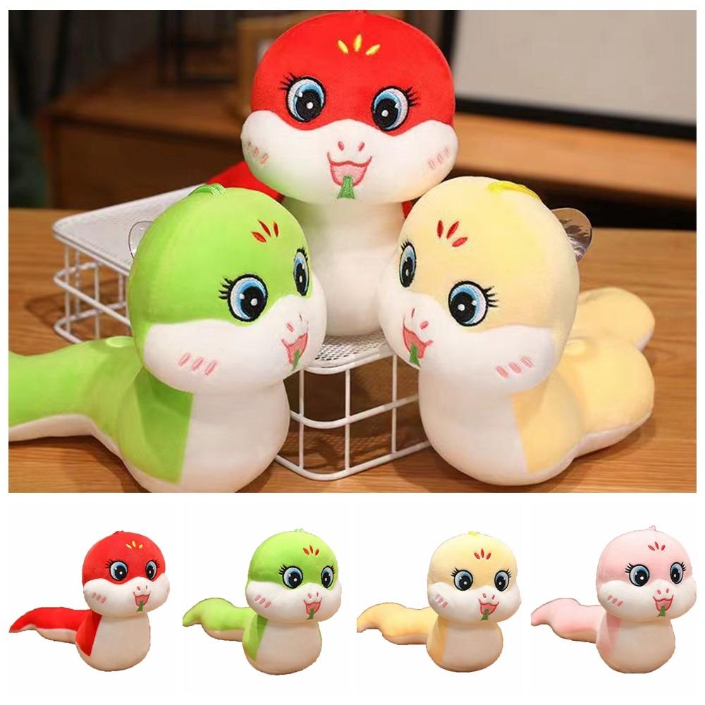 Big Eyes Snake Year Mascot Toy Long Tail Lucky Snake Doll Plushies Birthday Gifts