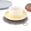 Iron Cleaner with Hanging Ring Pot Pans Cleaning Scrubber Stainless Steel Cookware Rust Remover Scraper for  Iron Pans