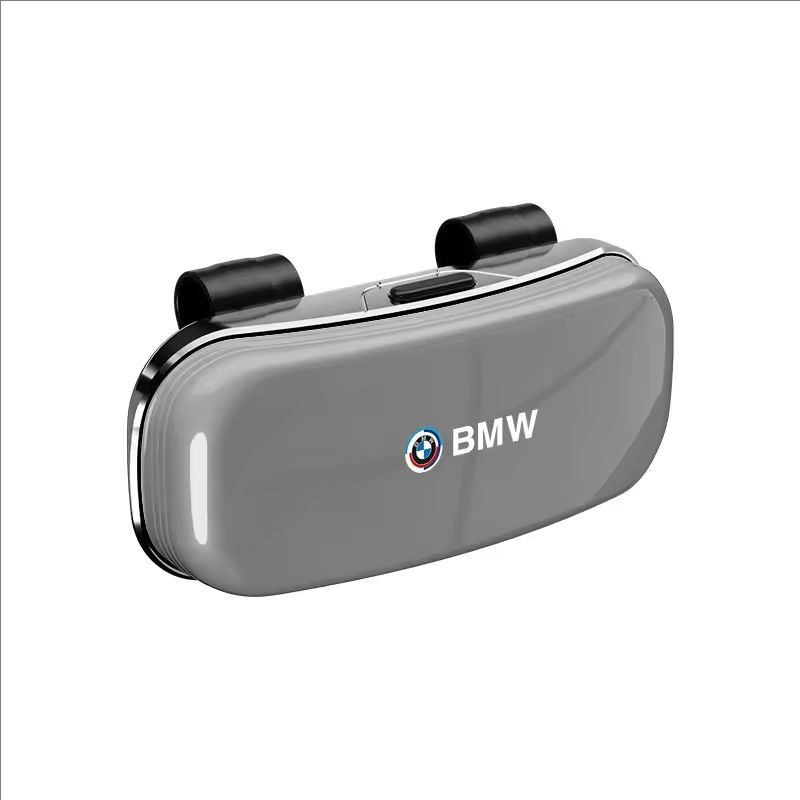 For BMW 1 2 3 4 5 6 7 Series X1 X2X3X4 X5 F48 E70 E90 E60 G30 G20 Press Switch Car Glasses Box Sun Visor Glasses Holder/ Sticker ER4