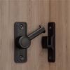 Door Lock Guard Latch Bolt 90/180 Degree Toggle Latch Barn Door Lock Punching Zinc-Alloy Right Angle Lock Bathroom Lock