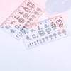 Yousheng Nail Art Ruler Exquisite Pattern Водонепроницаемая линейка для накладных ногтей из ПВХ Украшения для ногтей Измерительный гаджет Маникюрные инструменты