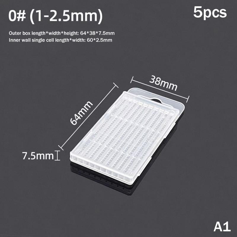 5Pcs Twist Drill Empty Box Storage Boxes Plastic Toolbox Tools Accessories Woodworking Drill Bits Transparent Plastic Boxes