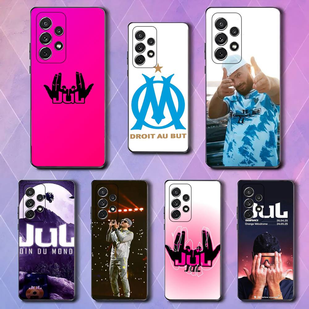 J-JuL-L Luxury Black Phone Case For Samsung Galaxy S23 S24 S25 Ultra S22 Plus S21