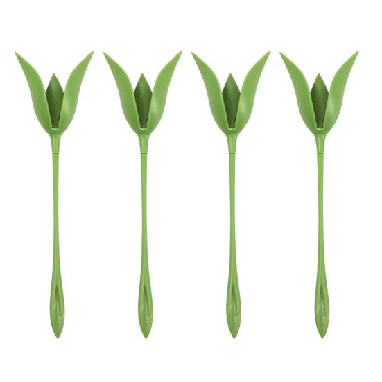 4/5/6/7/10/15/20/30 шт. Держатель для салфеток Роза Зеленый Стебель Цветок Держатель для салфеток на ужин Свадебная Вечеринка Отель Ресторан Декор Обеденного Стола