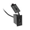 Автомобильное зарядное устройство USB 12-24 В 2,4 А, адаптер квадратной формы, водонепроницаемый разъем, адаптер питания, переключатель для зарядного устройства для мотоцикла, автофургона, круизного судна