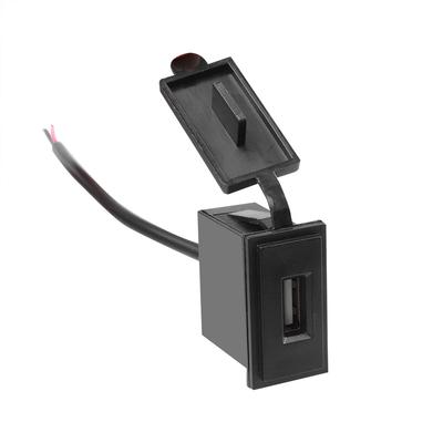 Автомобильное зарядное устройство USB 12-24 В 2,4 А, адаптер квадратной формы, водонепроницаемый разъем, адаптер питания, переключатель для зарядного устройства для мотоцикла, автофургона, круизного судна
