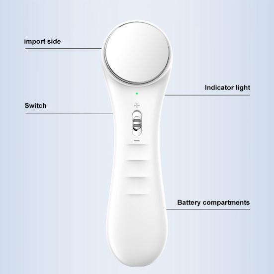 Ультразвуковой вибрационный массажер для лица, косметический инструмент, глубокая очистка, сужение пор