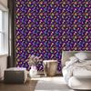 Mardi Gras Indigo and Plum Wallpaper for Living Room and Bedroom 50x1000