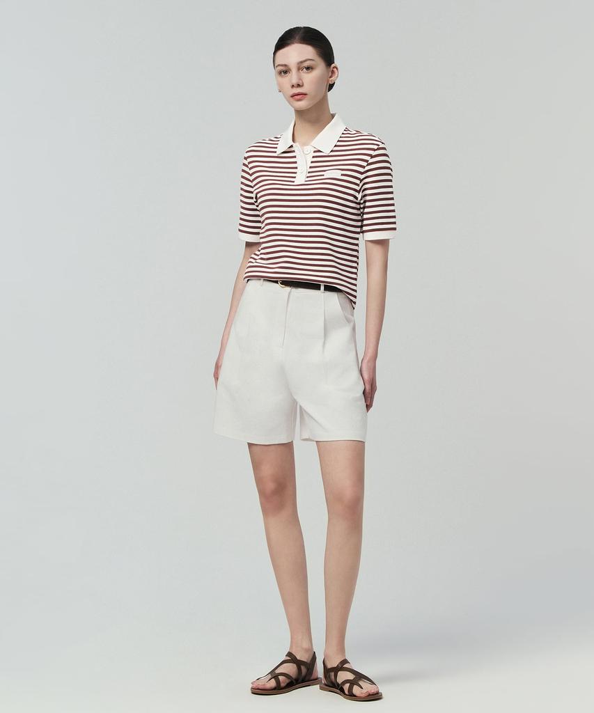 DUVETICA Essine Polo (Light Burgundy) (Women'S Short-Sleeve Polo Shirt)