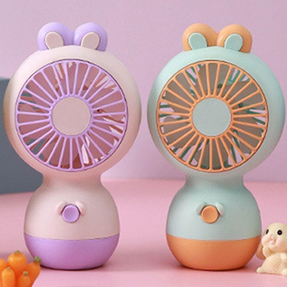 Portable Rabbit Desktop Fan Multifunctional Small Electric Fan Cooling Fan  for Office Desk Student