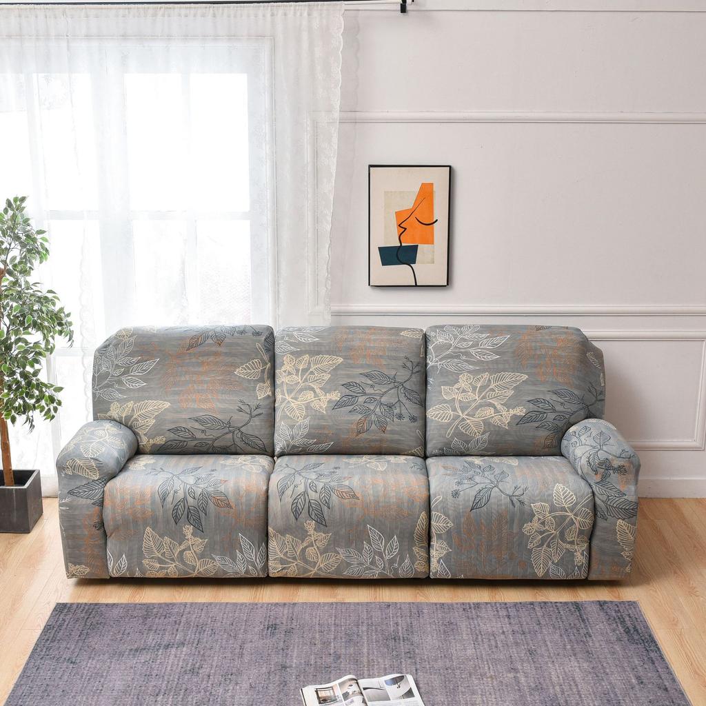 Чехол на диван, чехол для кресла-реклайнера, для двух- и трехместных диванов, всесезонный, с цветочным принтом, защита для дивана