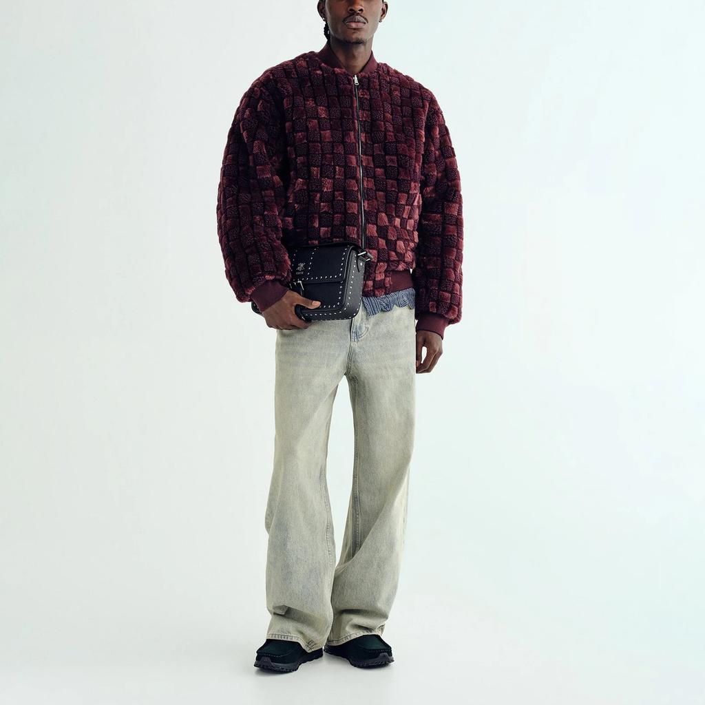 Kith Reversible Faux Fur Avery Bomber Magma Men Outerwear Blue KHM010822-601