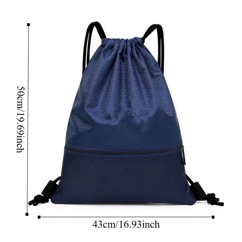 Waterproof Fitness Drawstring Bag Solid Color Drawstring Pocket Casual Drawstring Backpack Gym