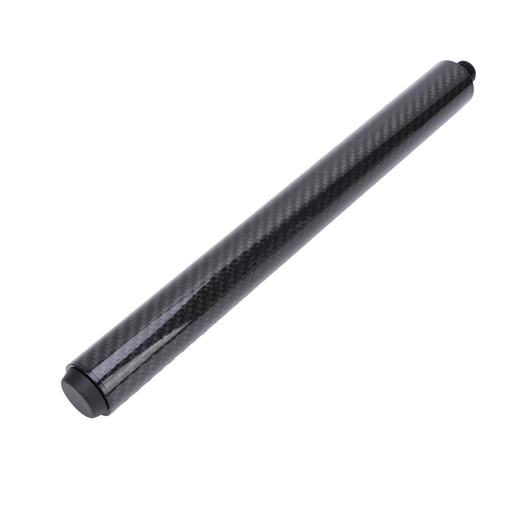 Pool Cue Extension Stick 12 Inch Carbon Fiber Billiards Cue Butt End Extender with Rear Plug for