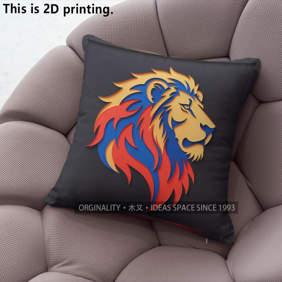 Bold Pop Art Lion Throw Pillow Covers Pattern Cushion Cover Suitable for Sofa Bedroom Car Pillow Cover