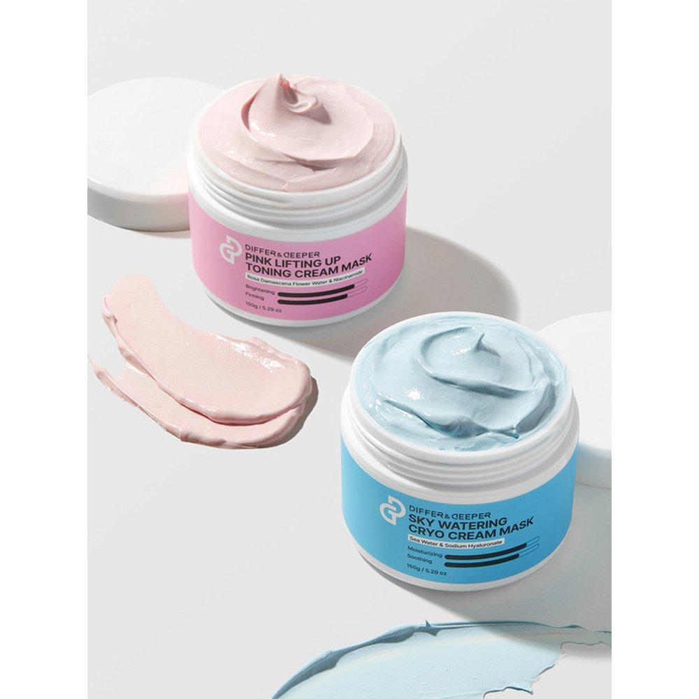 DIFFER&DEEPER Fresh Face Pack Pink Lifting Toning Cream Mask 150 г
