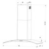 Вытяжка для плиты Berdsen Bt-223 Inox 90 см