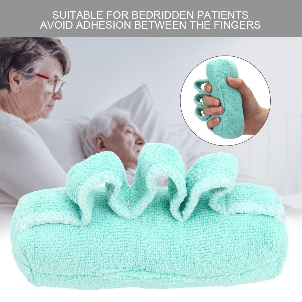 Fingers Separation Pad Anti Bedsore Elder Bedridden Patients Finger Caring Accessory(Light Green )