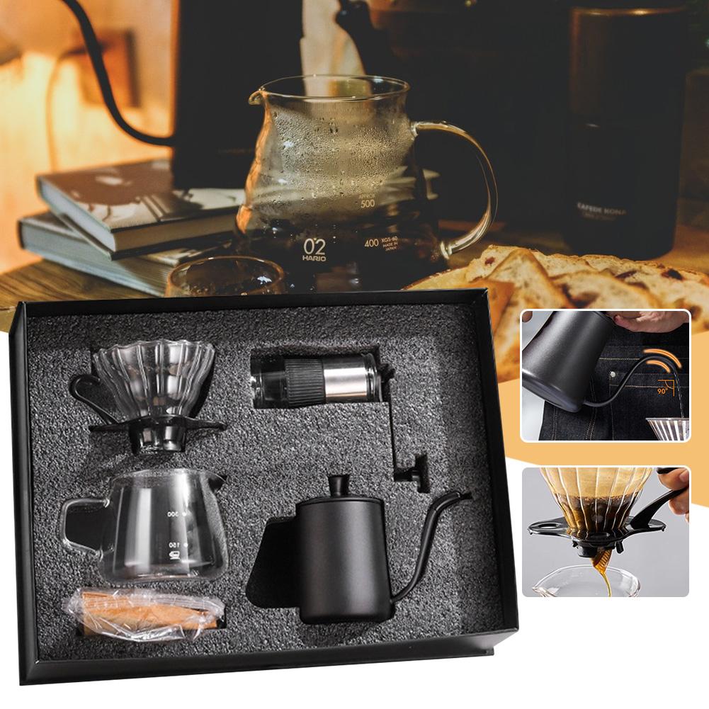 5 Piece Hand Brew Coffee Maker Set Easy Cleaning Coffee Maker For Home Kitchen