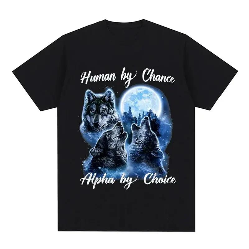 Если они говорят за твоей спиной, Пук Волк Буквально Я Смешной Мем Эмо Футболка Мужская Харадзюку Ретро Оверсайз Хлопковая Футболка 71787