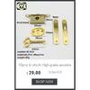 10pc/lot In stock Copper material dark lock button lock Wooden box hardware accessories Box Lock watch box stretch lock W-062