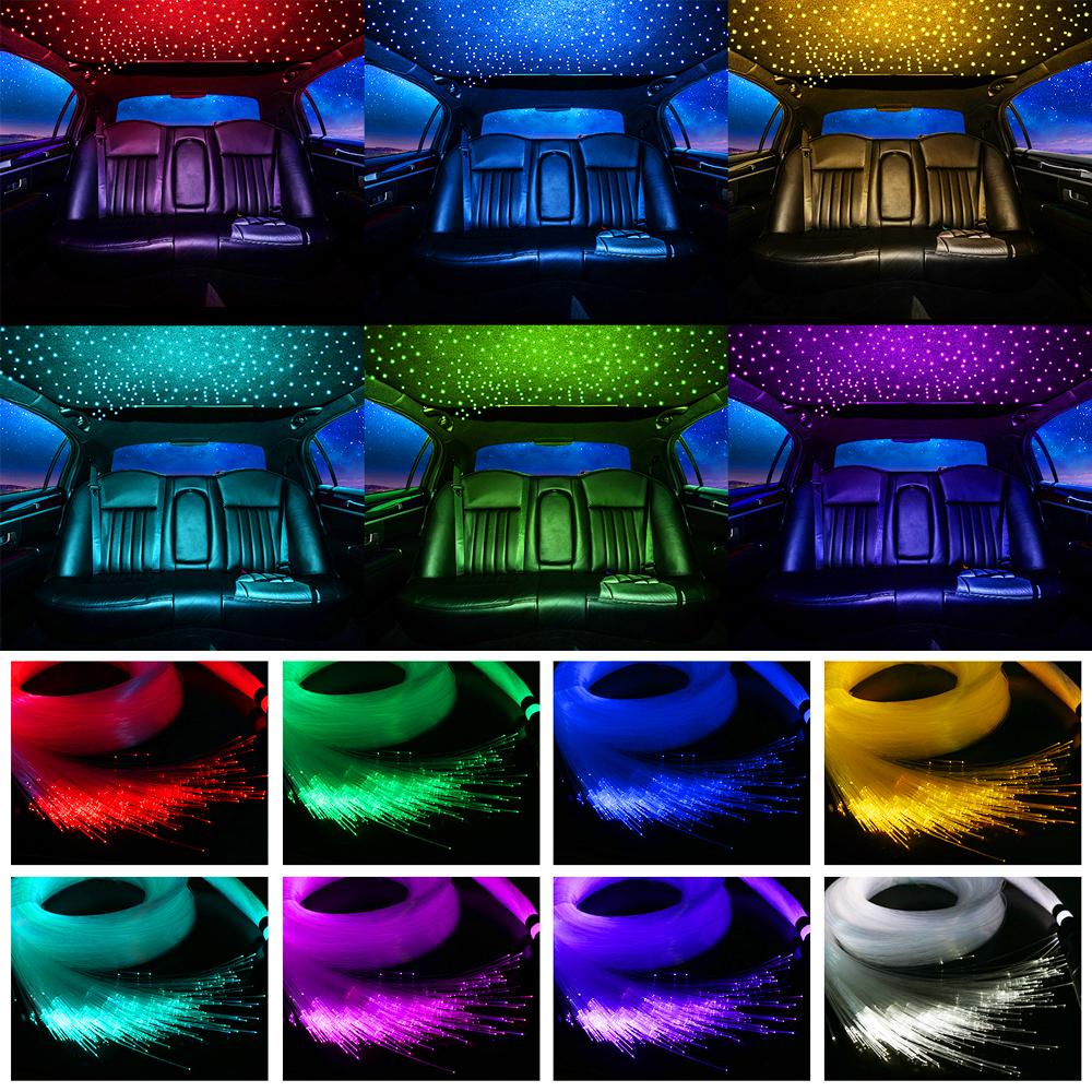 Новый 16 Вт мерцающий звездный автомобильный потолочный светильник со звездами RGBW волоконно-оптический светильник светодиодный звездный светильник на крышу салона автомобиля домашний декор