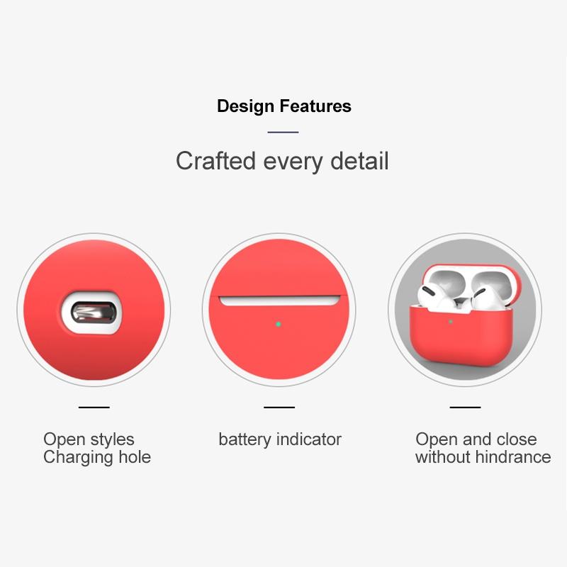 Чехол для наушников Airpods Pro с защитой от падения, силиконовый чехол для наушников Airpods Pro с защитой от отпечатков пальцев, Bluetooth