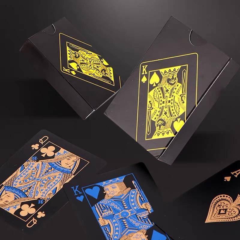 Черный пластиковый магический покер ПВХ водонепроницаемый шахматы и карты досуг игра покер настольная игра аксессуары