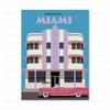 Vintage Miami California Canvas Painting Retro Travel Poster Tourist Scenery Wall Art for Living Room Decoration Home Decor