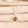Yellow Tiger Eye Gemstone 925Sterling Silver Jewelry Handmade Women Pendant Gift CP-25-27