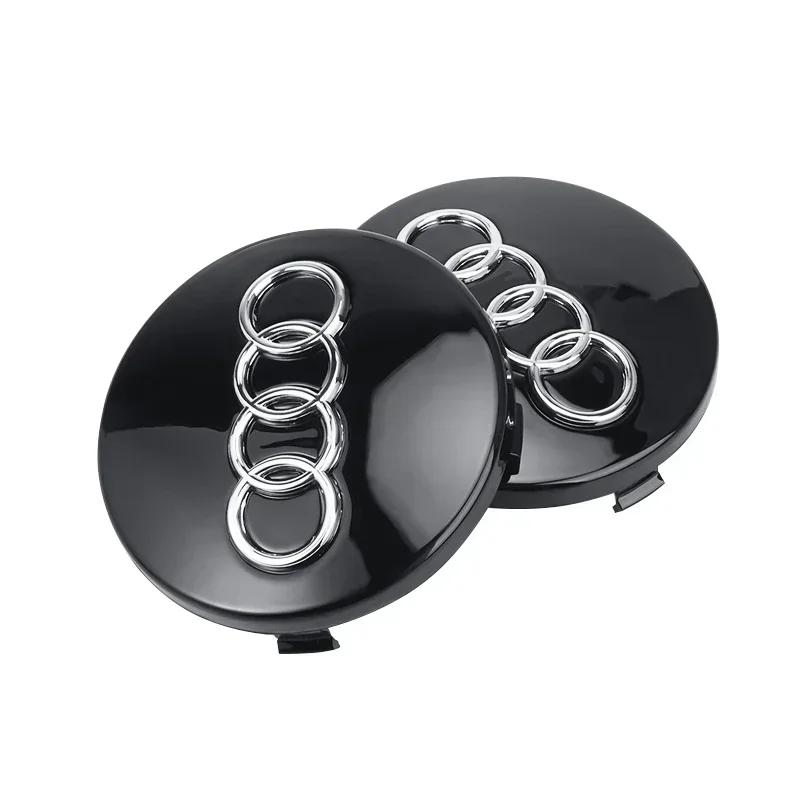 /4pcs 60mm 61mm 68mm 69mm 135mm 146mm Car Logo Wheel Center Cap Hub Covers Badge For 1a A3 A4 A5 A6 A7 A8 S4 S6 Car Accessoriea1