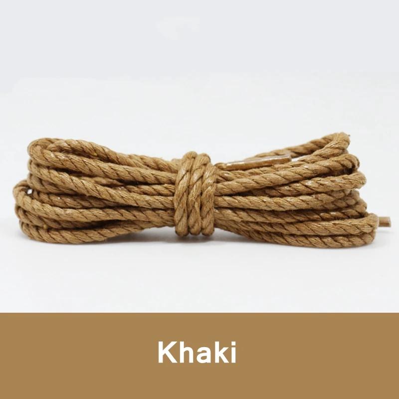 1 пара повседневных кожаных шнурков, вощеные круглые шнурки для обуви, шнурки для ботинок, спортивная обувь, веревка 60/90/120/150 см, аксессуары