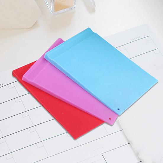 Reusable Silicone Writing Board Clip for Nurses Notebook with Badge Teachers Erasable Notepad